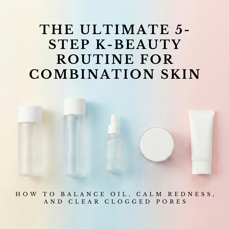 The Ultimate 5-Step K-Beauty Routine for Combination Skin: How to Balance Oil, Calm Redness, and Clear Clogged Pores