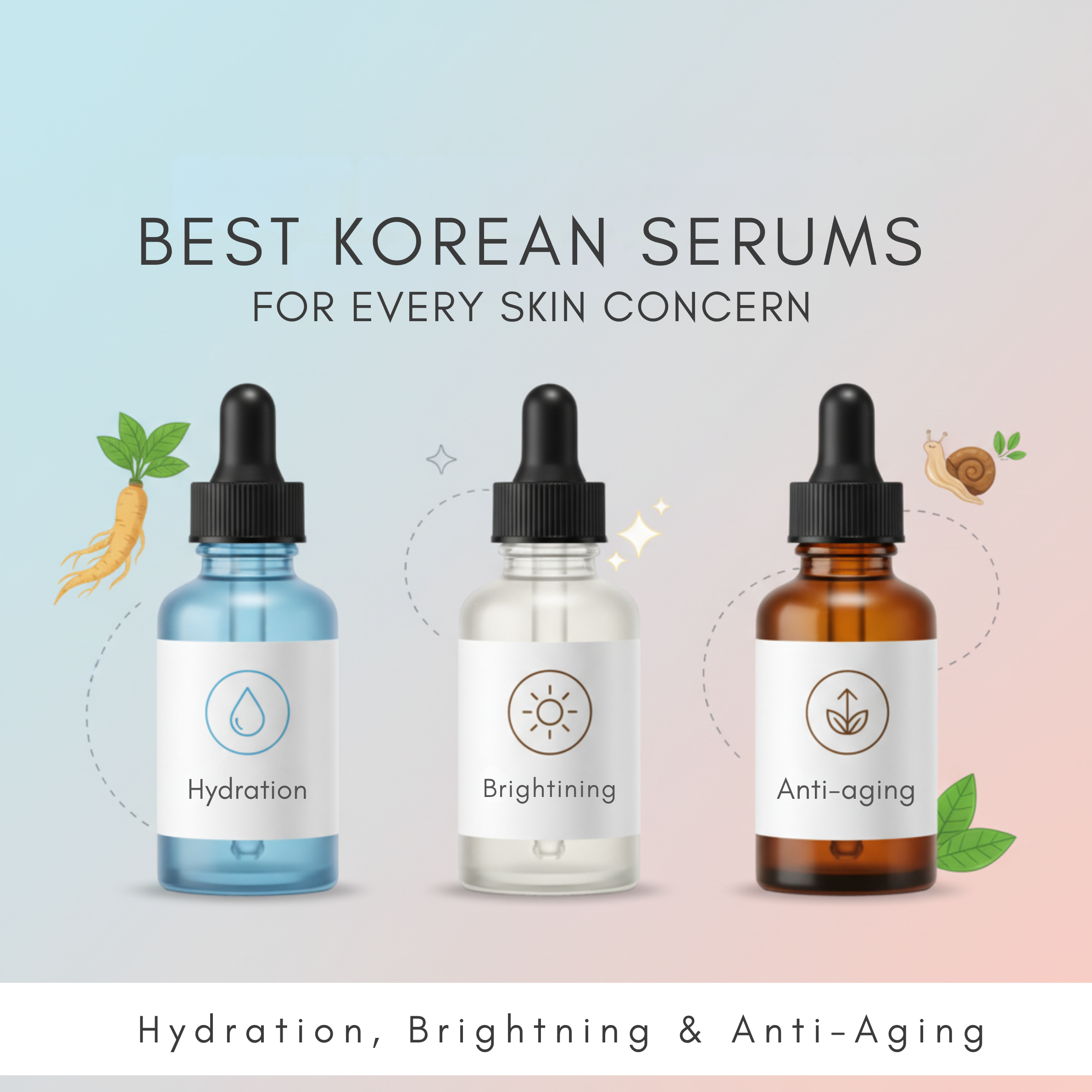 Best Korean Serums for Every Skin Concern: Hydration, Brightening, and Anti-Aging